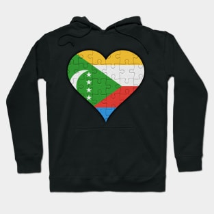 Comoran Jigsaw Puzzle Heart Design - Gift for Comoran With Comoros Roots Hoodie